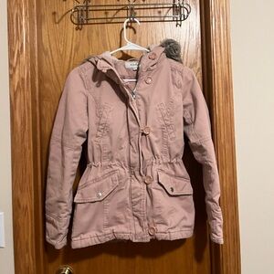 Sebby Pink Hooded Jacket